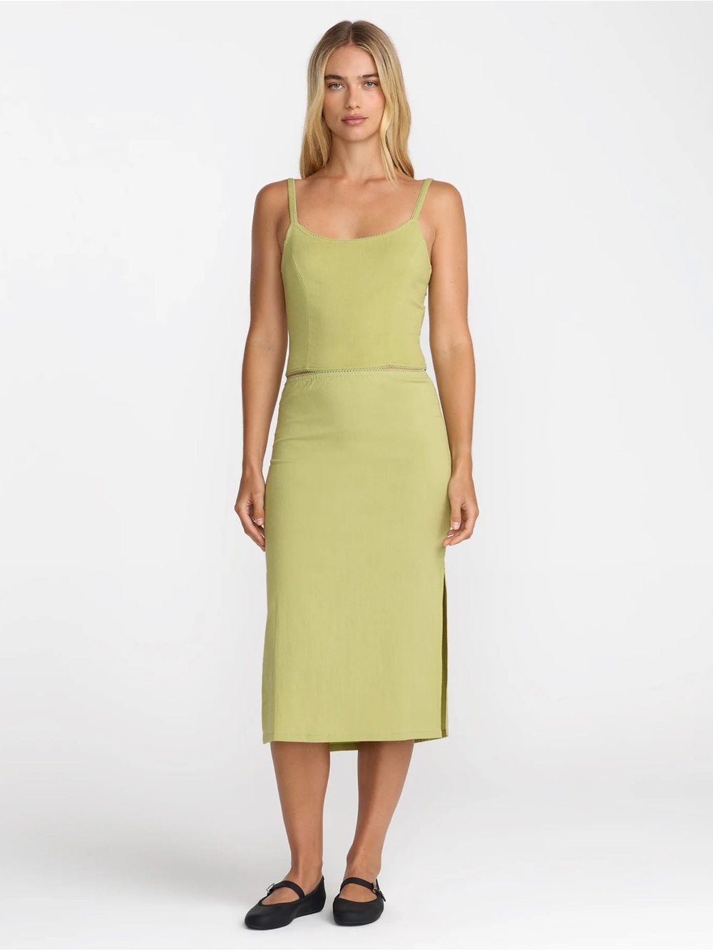 NWT RVCA Madrid Tank and Skirt Medium Green